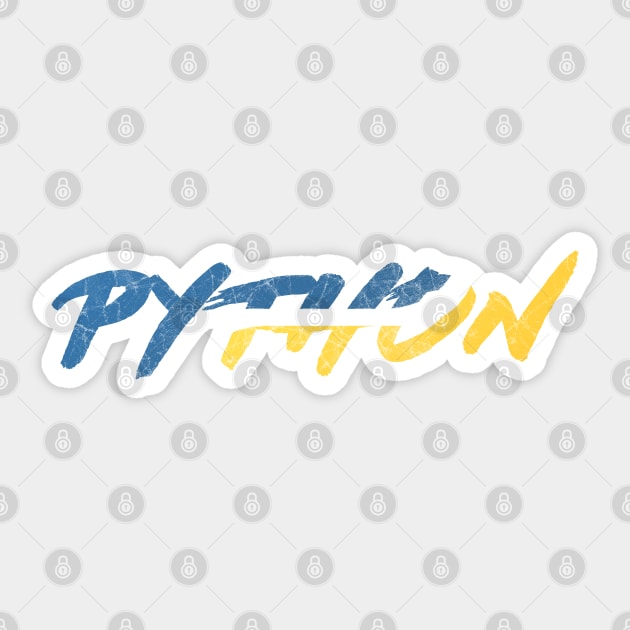 Python Py Sticker by guicsilva@gmail.com